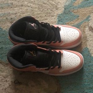 Pink and white size 7